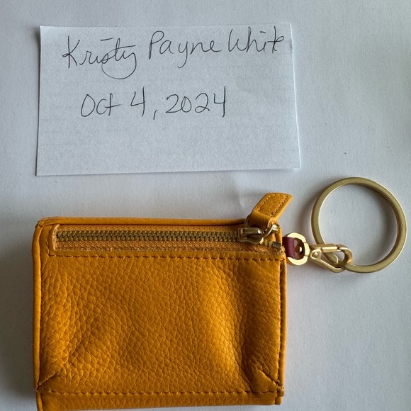 Hammitt Royce wallet with keychain in Tangerine - Picture 2 of 3